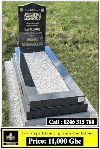 Quality Islamic Granite Tombstones in Ghana