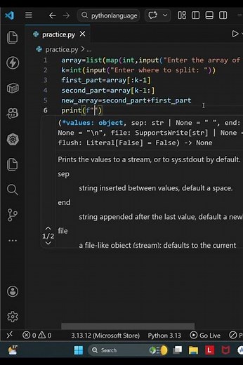 38 Python Program to split and add rotate