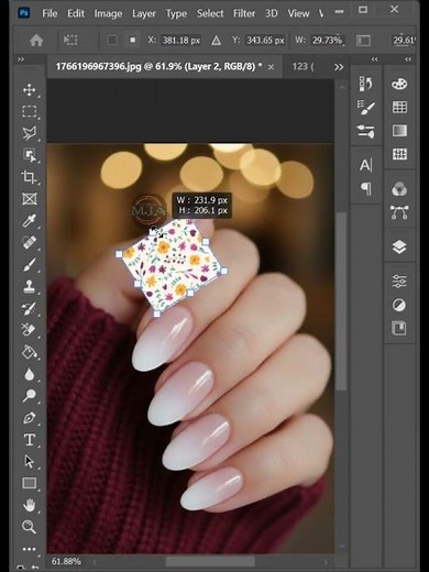 Add Beautiful Art on Nails | Step by Step Tutorial Simple Nail Art at Home 😍 | Perfect for Beginners