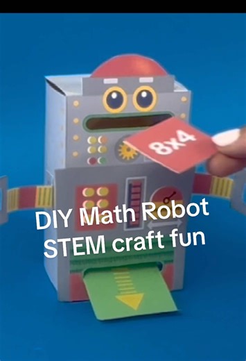 Make a fun #stem #papercraft #math project for little learners! #printable template at #happythought Happythought.co.uk