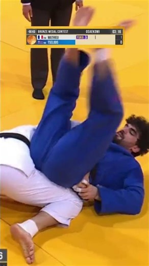 Alexis Mathieu Paris grand slam won bronze medal 🇫🇷 #judo #ippon #parisgrandslam2026 #parisgrandslam