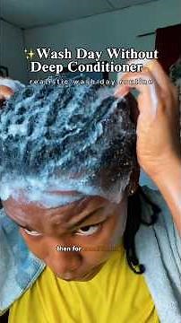 Wash Day Without Deep Conditioner? Here’s What I Use Instead #deepconditioner