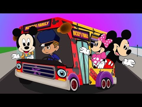 Wheels on the Bus Song with Mickey| Nursery Rhymes & Kids Songs