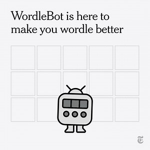 Want to know how you measure up in Wordle? Check out Wordlebot, your daily wordle companion, that will analyze your solutions step-by-step — however you solve them — compared to the New York Times average. https://nyti.ms/3FGUpYP | The New York Times