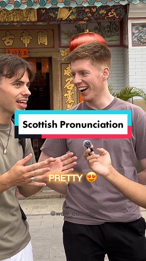 Did you know that 'r' in Scottish in rolled? English vs. Scottish Pronunciation! #scottishpeople #scottishpronounciation #scottishlads #scottishaccent #languagelearning #viralvideo #fyp