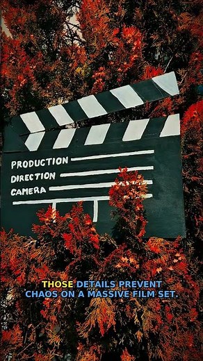 You think the clapperboard is just for sound 💡