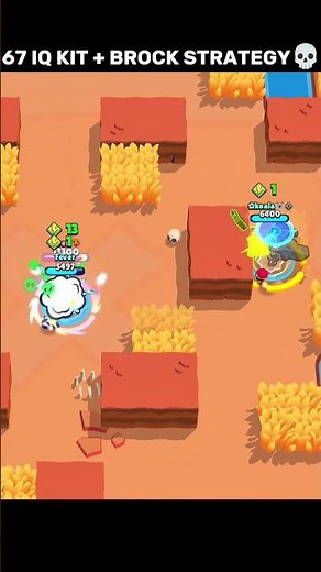 67 IQ Kit + Brock Strategy 💀😂 | Brawl Stars #brawlstars #shorts