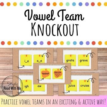 Interactive Vowel Team Knockout Game – Long Vowel Patterns & Phonics Practice