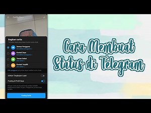CARA MEMBUAT STATUS DI TELEGRAM