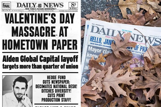 NY Daily News left with just four national writers after ‘Valentine’s Day massacre’ brings more devastating layoffs