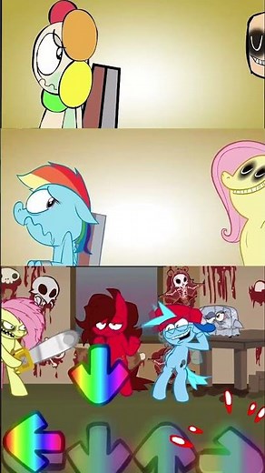 Fluttershy kills BF? Friday Night Funkin' Game