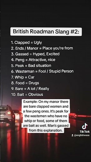 British Roadman Slang 2 #roadman #slang #english #british