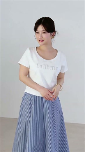 ショート丈ベーシックラウンドネックTシャツ 26SS