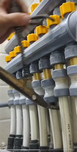 Heating pipe installation process- Good tools andmachinery make work easy