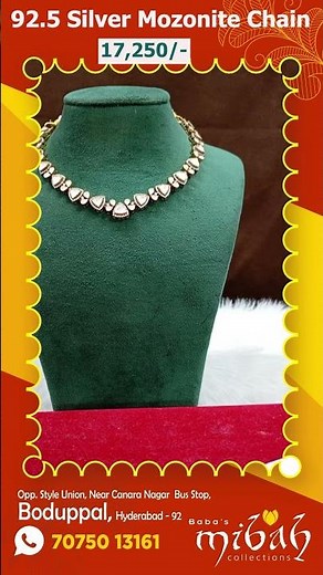 92.5 Silver Mozonite Chain