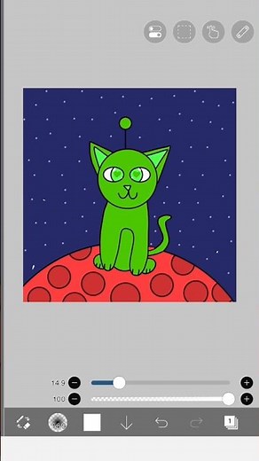 How to draw an alien cat for beginners: fun and easy art ideas #art #howto #artwork #drawing #cute