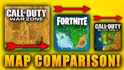 Warzone map size comparison vs Blackout, Fortnite, & PUBG (COD Modern Warfare battle royale Warzone)