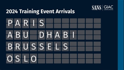 Embrace your potential with knowledge-boosting training and career-validating certifications from SANS Institute in top cities like London, Paris, Amsterdam, Munich, Riyadh, and Doha. Conquer threats, level up your career, and join our global network ➡️ https://www.sans.org/cyber-security-training-events/?training-formats=in_person,live_online&event-types=summit,training_event&location=emea,mainland-europe,middle-east-turkey-and-africa,scandinavia,united-kingdom-and-ireland&per-page=100 SANS Ins