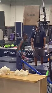 Kalisa, one of our younger and newest athletes, is practicing these drills on/for bars to perfect her giants and handstands. | Gotham Gymnastics