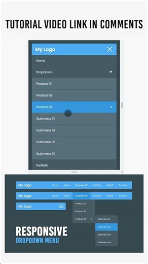 Mind-Blowing Dropdown Menu 😍 | HTML CSS JS Sub Menu #shorts