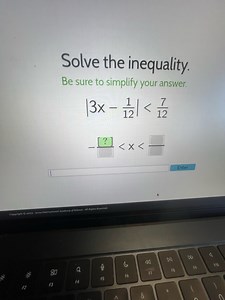 Solve the inequality.Be sure to simplify your answer.\[\begi... | Filo