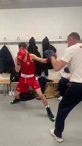 WARMING UP 🥊 #teamengland’s Shaun Huddart prepares for his bout against Germany 🏴󠁧󠁢󠁥󠁮󠁧󠁿 v 🇩🇪 #englandboxing Birtley Boxing Club at BYPC | England Boxing