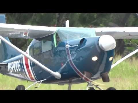 Cessna 206 Soloy Turbine MSP006 .Aterrizaje y despegue rwy 27! HD