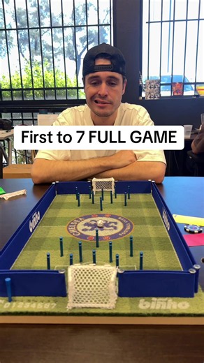 Chelsea Board First-to-7 Full Game — Tabletop Soccer Highlights