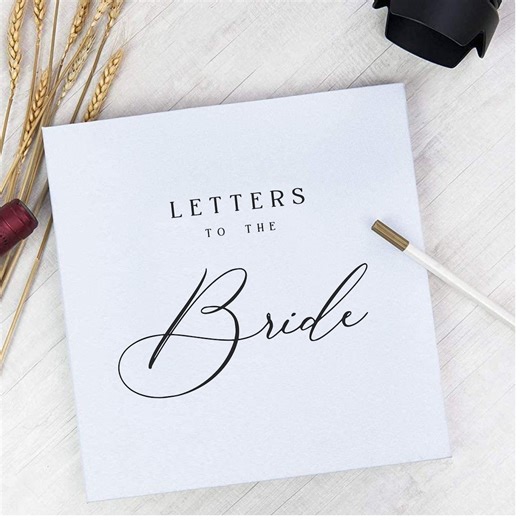 Letters to the Bride Book Photo Album Linen Self Adhesive Personalized Gift Album Scrapbook Engagement - Choice of Colors and Sizes! 59 - Etsy