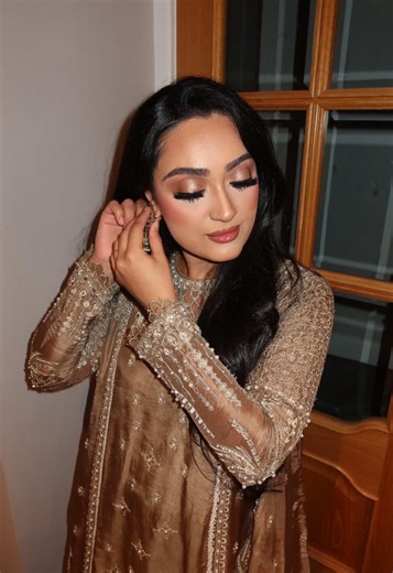 Stunning Party Glam for Sehrish: A Pakistani Bride's Look