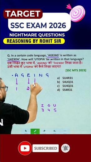 🔥 CODING DECODING TRICKS | SSC EXAMS 2026 | REASONING BY ROHIT SIR #ssc #ssccgl #radianmensa