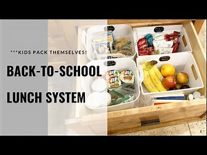 Little Kids Pack their Own Lunch// Easy Lunch & Snack System