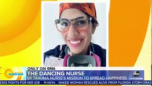 "Dancing nurse" Ana Wilkinson goes out of her way to take care of patients and deliver smiles to everyone around her. Steve Osunsami has more on her mission to spread joy. gma.abc/3lTXJWD | Good Morning America
