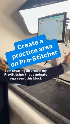 Handi Quilter Inc. | Longarm Quilting on Instagram: "Quilting Tip: One of the best ways to learn how to use Pro-Stitcher is by creating mini spaces or “areas” on practice fabric and filling it with a design!"