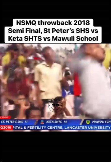 NSMQ Throwback 2018: St Peter's SHS vs Keta SHTS vs Mawuli School
