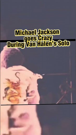 Eddie Van Halen and performing ‘Beat It’ live with Michael Jackson in Dallas, TX on July 14, 1984