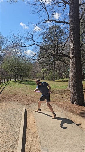 Throwing in bounds is easy...just get really lucky! #discgolf #sports #fail