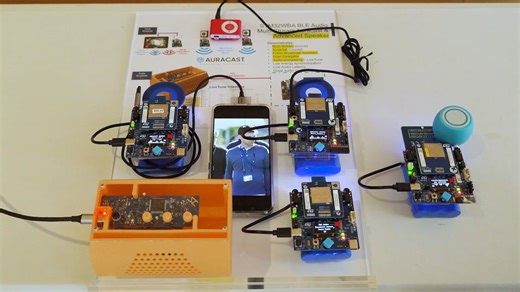 STM32WBA BLE Audio Multi-Steam Auracast™广播音频分享和高级STM32 BLE无线音箱整体解决方案