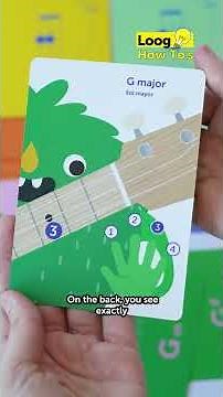 How to Use Chord Flashcards to Learn Guitar Chords | Easy Loog Guitar Tutorial for Beginners