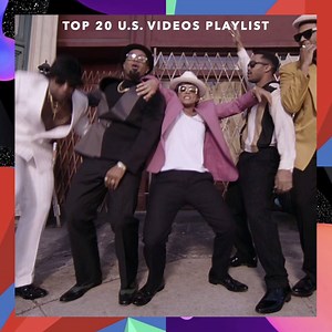While "Uptown Funk" holds strong on the Top 20 U.S. video playlist, Kendrick Lamar's "ELEMENT." ranked within days. See the full charts here: http://vevo.ly/s8Yl0x | Vevo