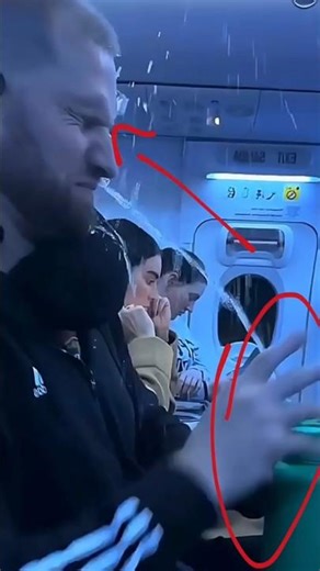 What happens when you open a water bottle on a plane 🫣 #shorts