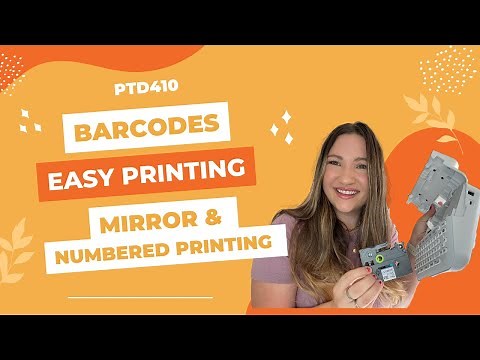 Brother PTD410 - Barcodes, Mirror Printing, Number Printing, Print Preview, Save Labels and more!