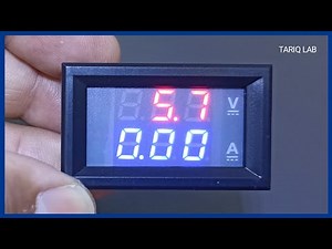 How To Use DC Voltmeter Ammeter | 0-100V 10A