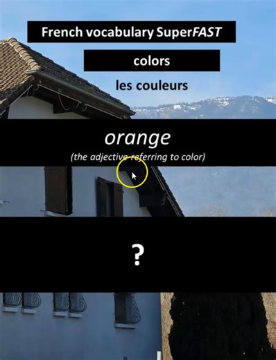Orange / orange #french #frenchforbeginners #frenchvocabulary #frenchpronunciation