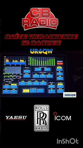 #RADIO #CB #EQUALIZER #UR6QW 12 #BAND #CiBi #Boite #Ukrainienne #augmentation de la #Modulation