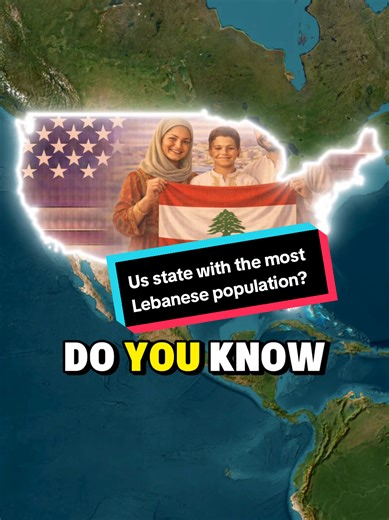 Do you know? Which state has the most Lebanese population in the USA? #lebanese #lebanon #lebanon🇱🇧 #immigrant #unitedstates