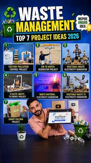 Waste Management Project Ideas for Inspire Award Science Exhibition