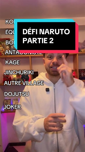 Défi Naruto : Partie 2 - Complétez les catégories