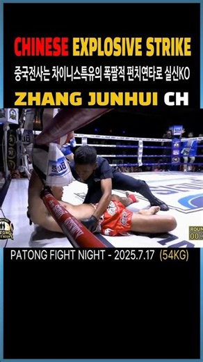 Chinese Brutal Punch 😨 Zhang Junhui 🇨🇳