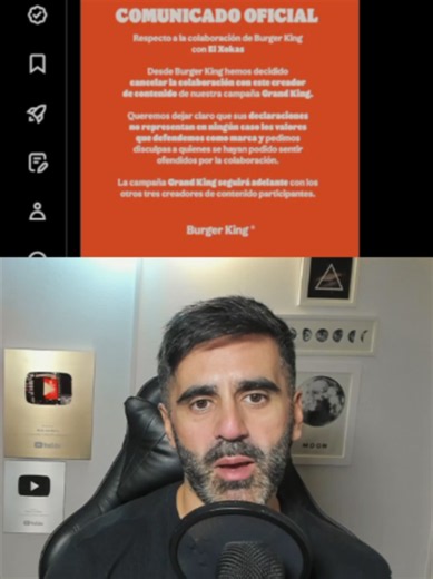 Burger King contra libertad de expresión: atacó a el Xokas | xokas burger king